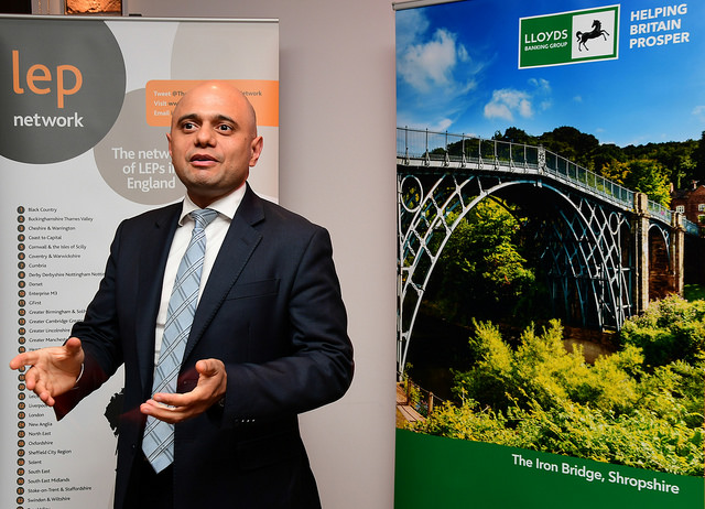 The Rt Hon Sajid Javid MP, Secretary of State, Ministry of Housing, Communities & Local Government